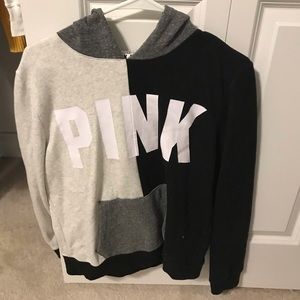 pink hoodie
